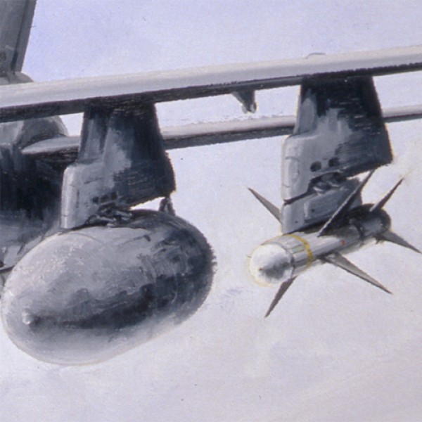 hornet-the-hunter-detail4 - Jet Art Gallery Detail from Hornet The Hunter aviation art print