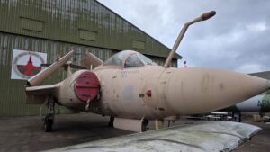 Aircraft display at the South Wales Aviation Museum