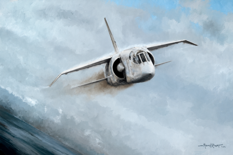 BAC TSR2 in The Fourth Dimension aviation artwork by Michael Rondot