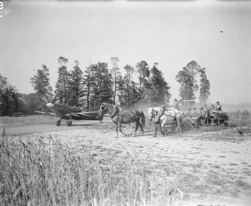Spitfire at Bazenville Normandy 1944