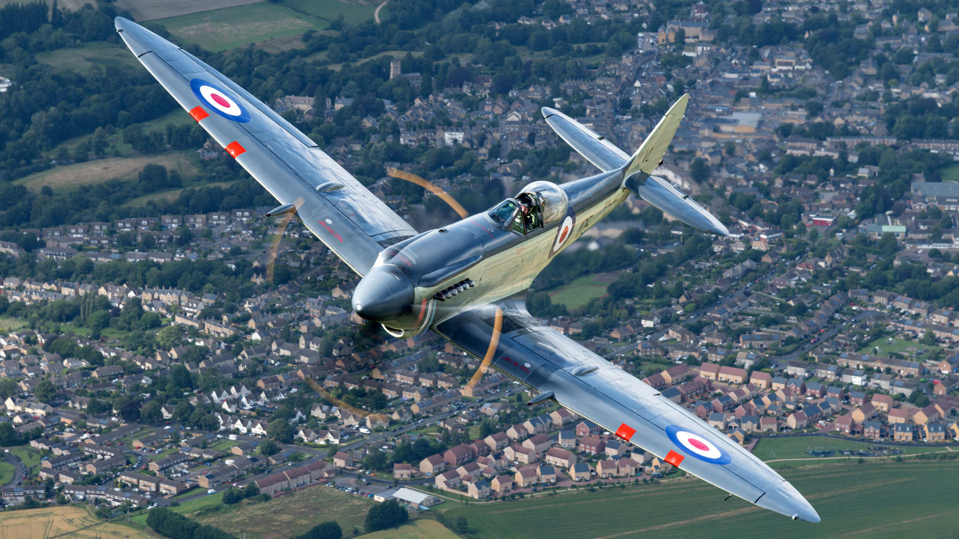 Navy Wings Supermarine Seafire Mk XVII SX336 in flight